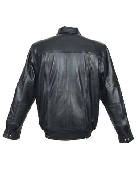 Beli Lastikli Model Siyah Renk Erkek Deri Mont - 12