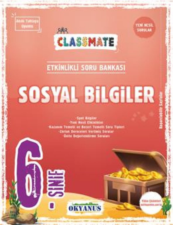 Okyanus 6.Sınıf Classmate Sosyal Bilgiler Etkinlikli Soru Bankası