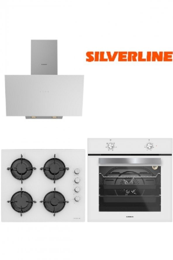 Silverline Ankastre Set (bo6501w01-cs5349w01-3481 Beyaz) - Resim 2