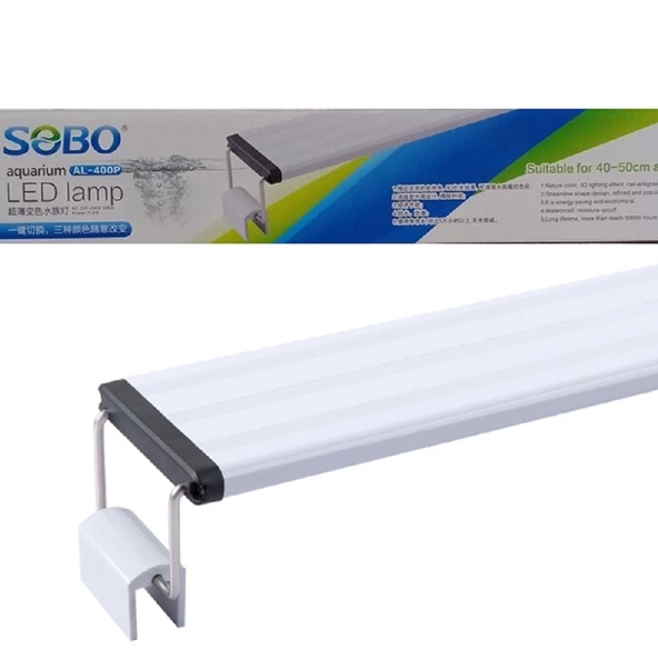 Sobo Led Bitki Aydınlatma 12W 40-50 Cm Akvaryumlar İçin Al-400P