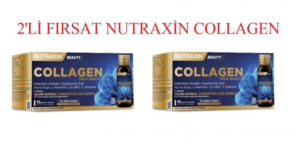 Nutraxin Collagen Beauty Shots 10 x 50 ml 2 Adet