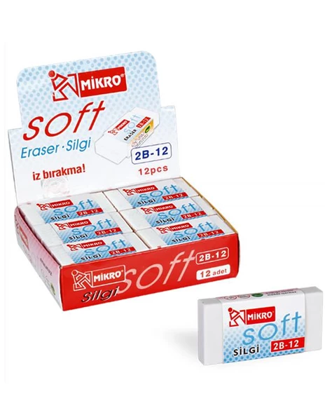Mikro Soft 2B12 Silgi 12li Set - 2