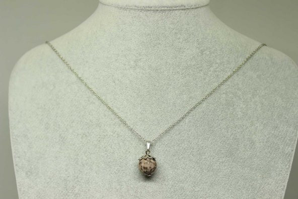 Jasper Taşı Kolye Ucu Zincirli (23535) ürün görseli