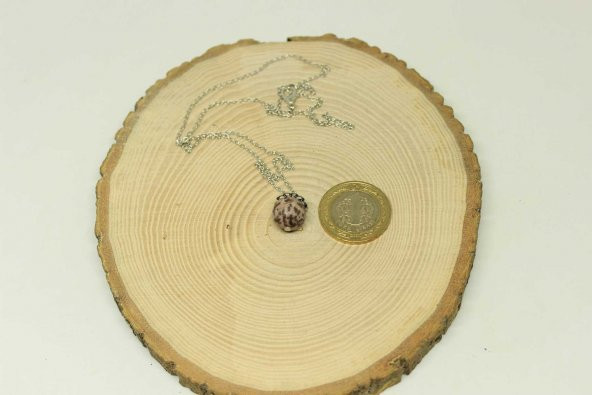 Jasper Taşı Kolye Ucu Zincirli (23535) - Resim 2