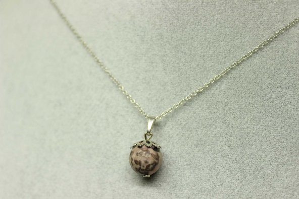 Jasper Taşı Kolye Ucu Zincirli (23535) - Resim 3