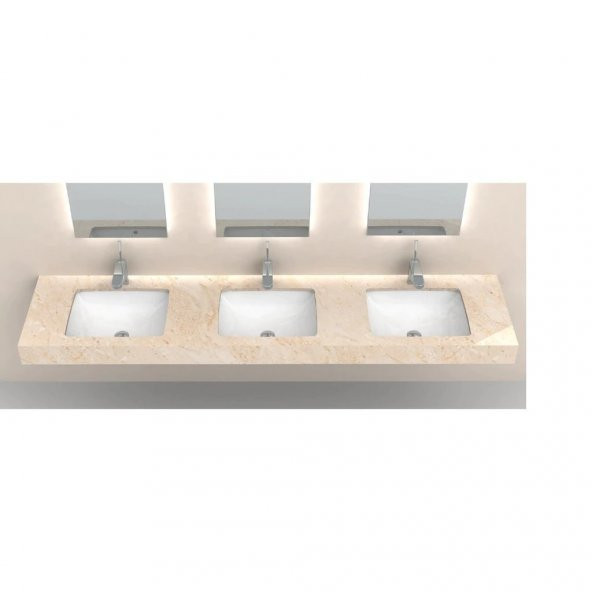Turkuaz Cerastyle City Tezgah Altı Hilton Lavabo 40x55 cm - 3