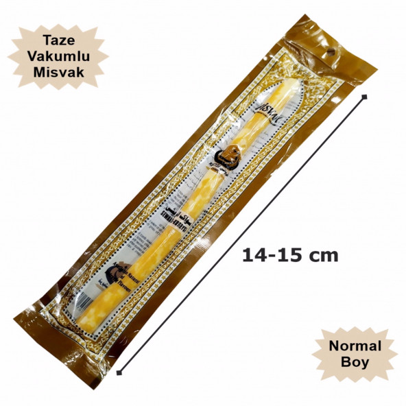 MİSVAK DİŞ FIRÇASI NATUREL VAKUMLU MİSFAK 12 ADET - 6