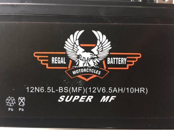 AKÜ 12N6,5L-BS(MF) 12V 6,5 Ah MOTOSİKLET - 2