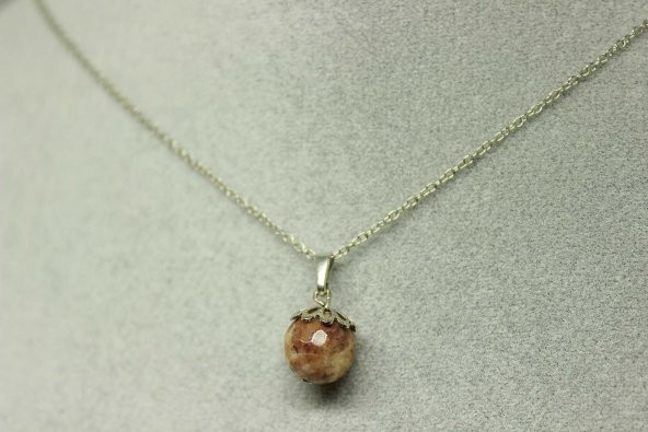 Jasper Taşı Kolye Ucu Zincirli (23545) - Resim 3