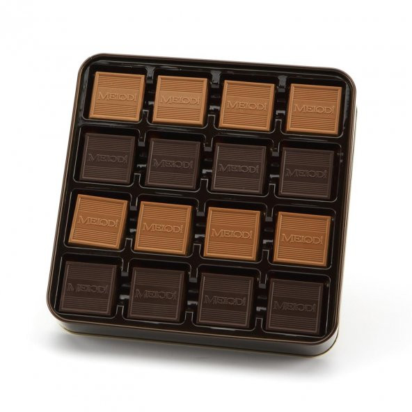 Melodi 1957 Serisi Metal Hediye Kutu Madlen 384g - Resim 3