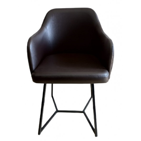 Tekli Bekleme Koltuğu Kapitoneli Kahverengi