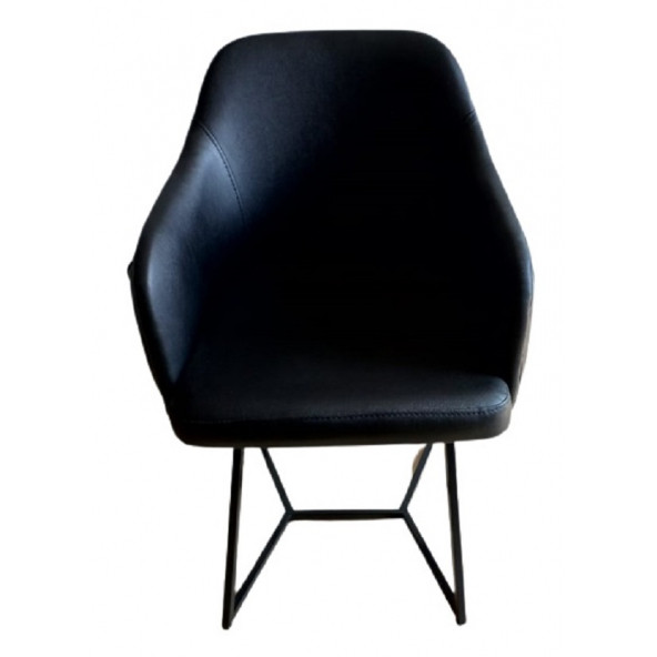 Tekli Bekleme Koltuğu Kapitoneli Siyah