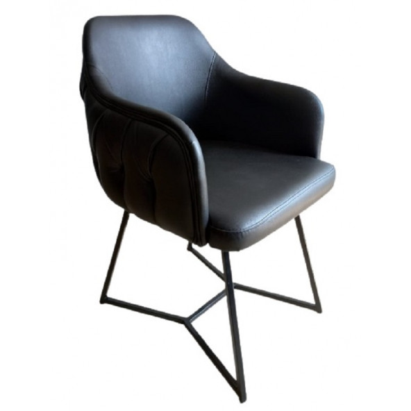 Tekli Bekleme Koltuğu Kapitoneli Siyah - 5