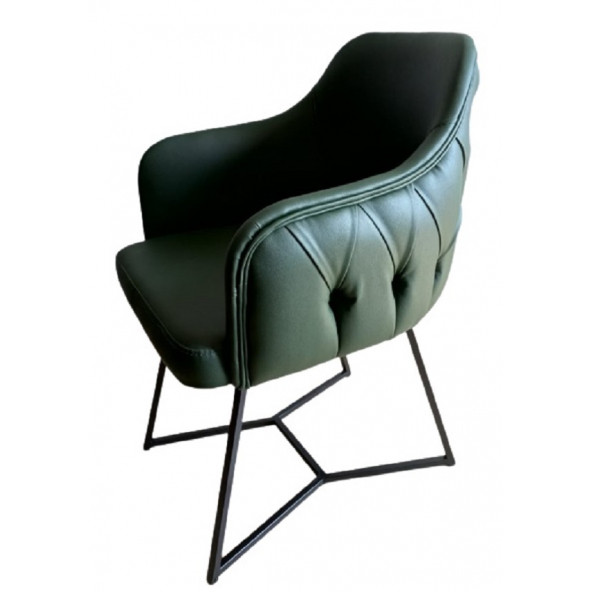 Tekli Bekleme Koltuğu Kapitoneli Yeşil - 3