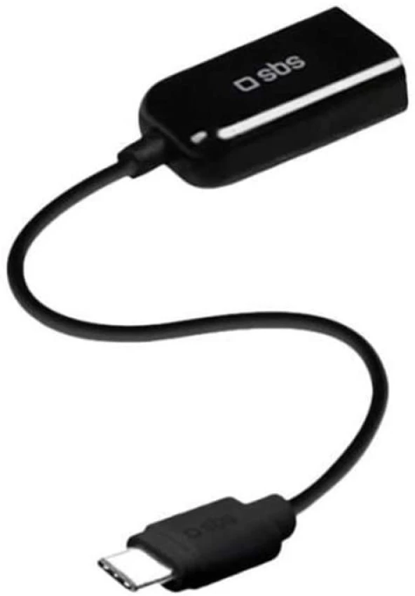 SBS Tecableotgtck 0,15 m USB A USB C Siyah kablo USB kablo USB (0,15 m, 2.0/3.0 (3.1 Gen 1), USB A, USB C,