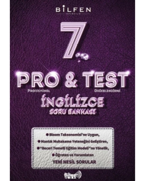 7. SINIF PRO&TEST İNGİLİZCE SORU BANKASI