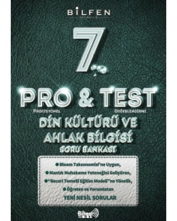 7. SINIF PRO&TEST DİN KÜLTÜRÜ VE AHLAK BİLGİSİ SORU BANKASI