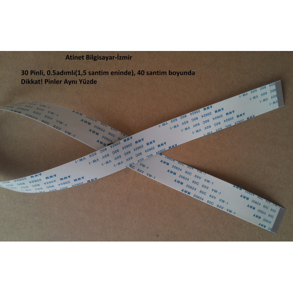 Awm 20624 80C 60V Vw-1 Flex Şerit Kablo 30 Pin 40Cm 30-0.5-40A