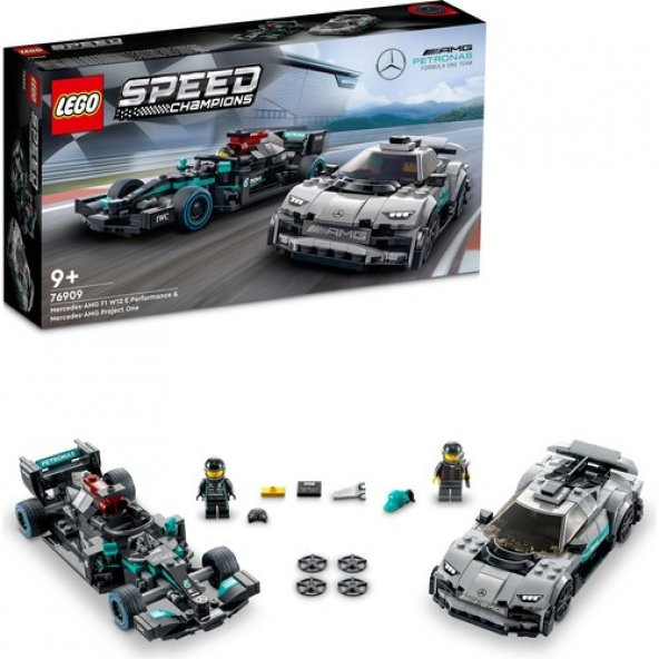 Orjinal Lego Speed Mercedes Amg F1 W12 E Performance ve Mercedes Amg Project One Orjinal Lego Speed 76909