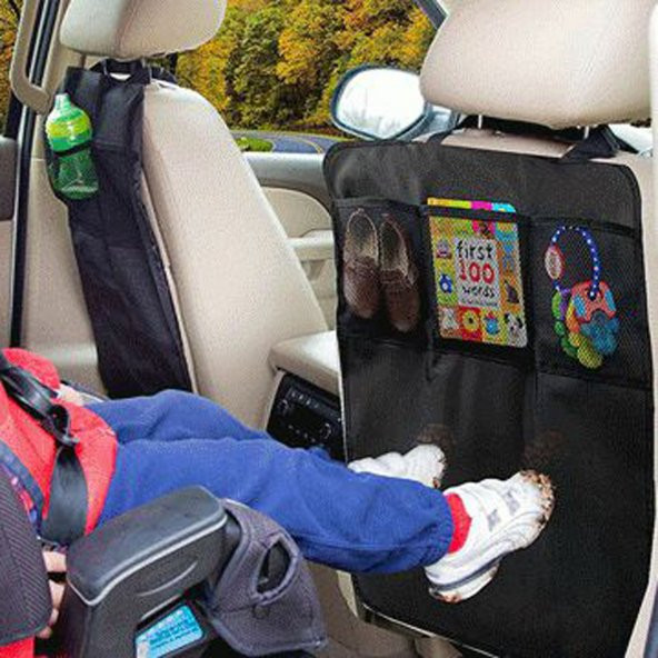 Bundera Bag Oto Koltuk Arkası Koruma Kılıfı Fileli Cepli Organizer Oto Koltuğu Koruyucu Kılıf Örtü - 3