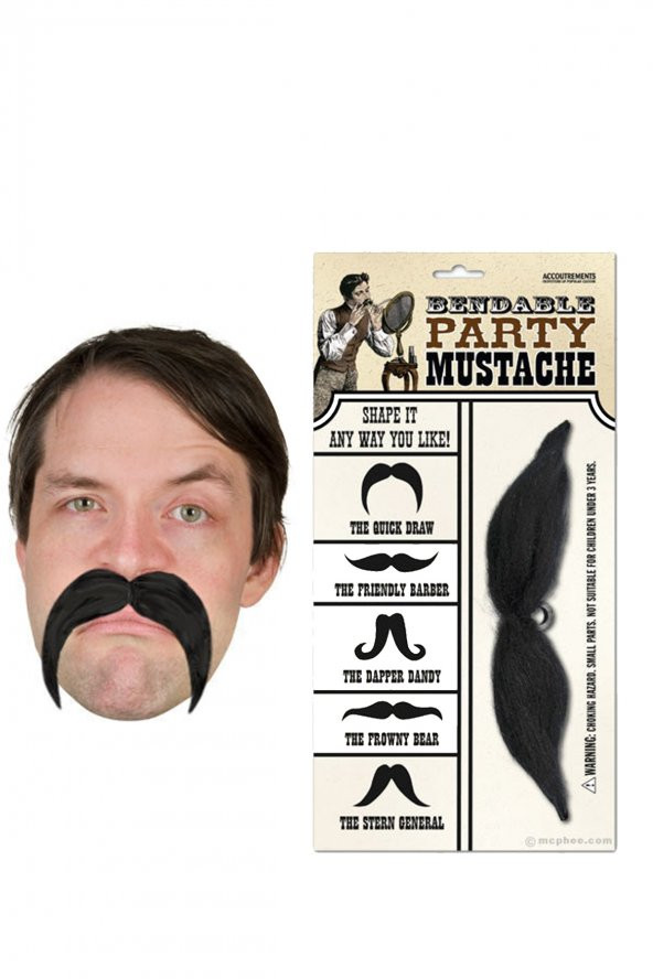 Takma Bıyık Parti Şaka Bıyığı Mustache - 3