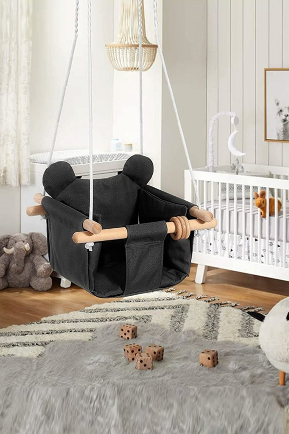 Panda Swing Salıncak Bebek Hamağı Salıncağı Oda Salon Bahçe Salıncak Çocuk Bebek Salıncağı - 7