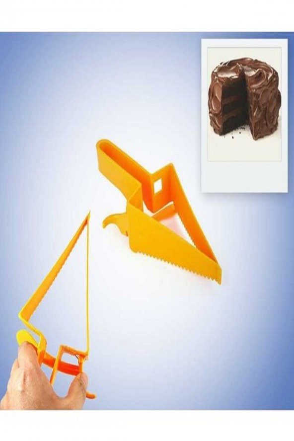 Kek Pasta Dilimleyici Servis Bıçağı Maşa Pasta Dilimleme Bıçak - 3
