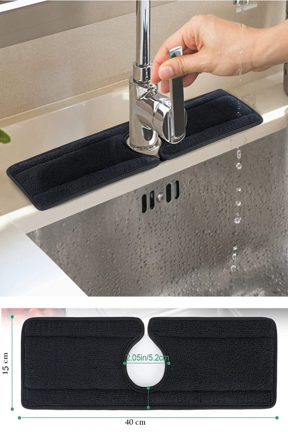 Evye Mutfak Lavabo Bataryası Musluk Altı Su Emici Matı Su Sızdırmaz Önleyici Mat - 2