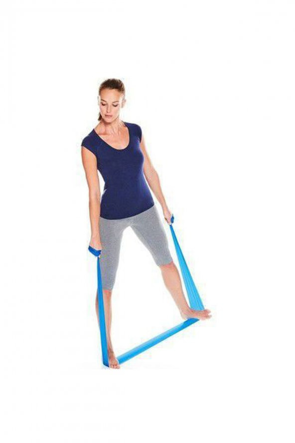 3lü Pilates Bandı Pilates Lastiği Set 120 X 7,5 cm - 5