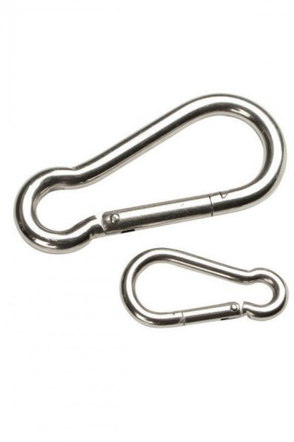 Galvanizli Karabina Hamak Salıncak Askısı Çelik Kanca 6 mm x 6 cm - 4