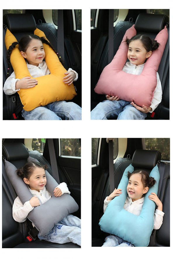Pillow Gri Çocuk Emniyet Kemer Yastığı Oto Emniyet Kemeri - 2