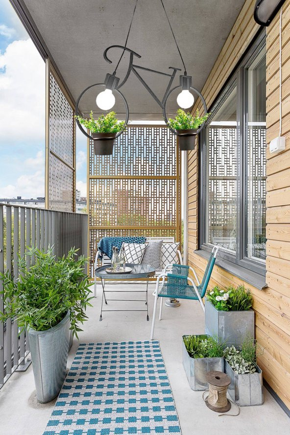 Bisiklet Saksı Metal Avize Dekoratif Yeni Trend Balkon Cafe Otel Kamelya İçin Sarkıt Çiçeklik Lamba - 6