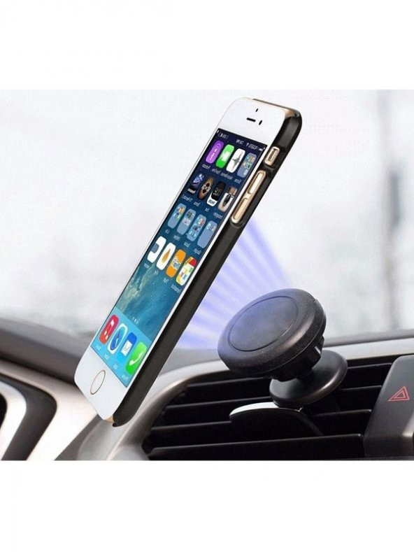 Oynar Başlıklı Mıknatıslı Araç Içi Telefon Tutucu Kalorifer Klima Havalandırma Gps Navigasyon Tutucu