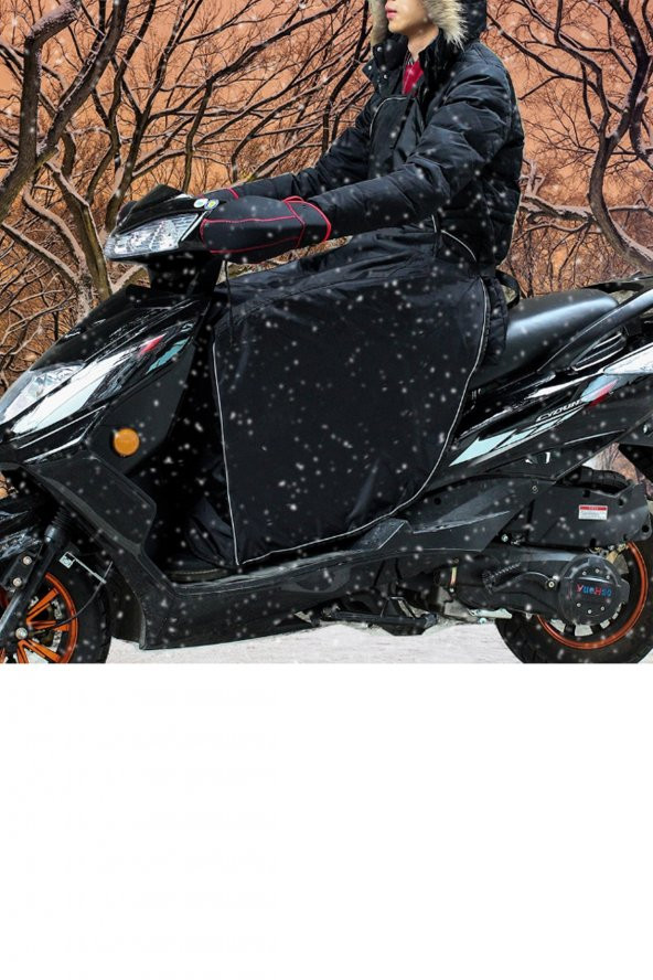 Bundera Scooter Diz Koruma Örtüsü Motorsiklet Dizlik Yağmur Soğuk Rüzgar Önleyici Örtü Rüzgarlık - 2