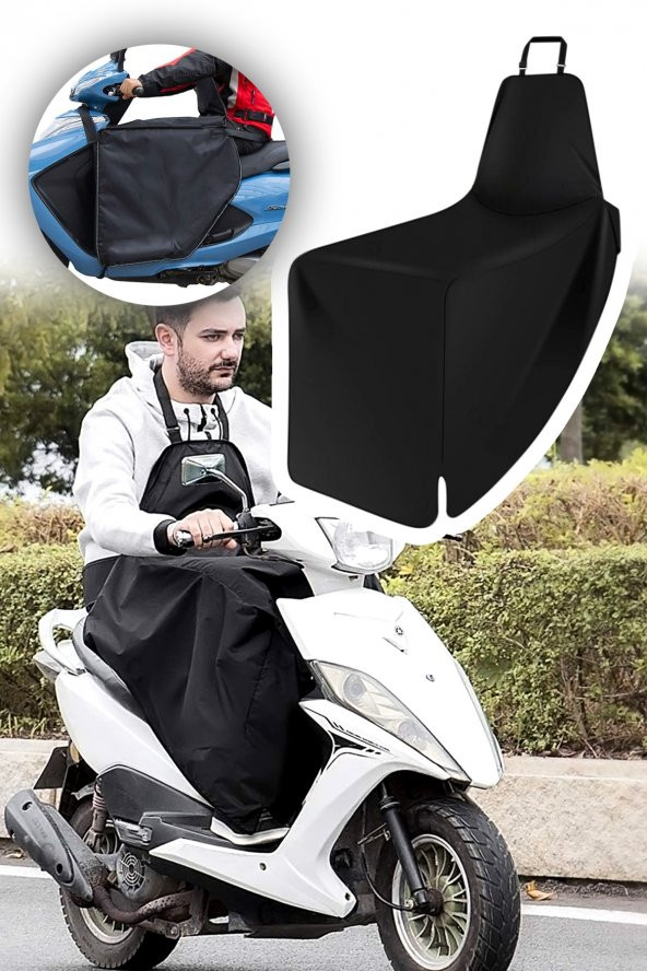 Scooter Diz Koruma Örtüsü Motorsiklet Dizlik Yağmur Soğuk Rüzgar Önleyici  Rüzgarlık Vücut Koruma