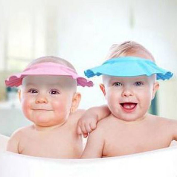 3 Adet Bebek Banyo Şapkası Bebek Duş Şapkası Başlığı Ayarlanabilir Göze Su Kaçırmayan Bebek Banyo Şapkası - 6