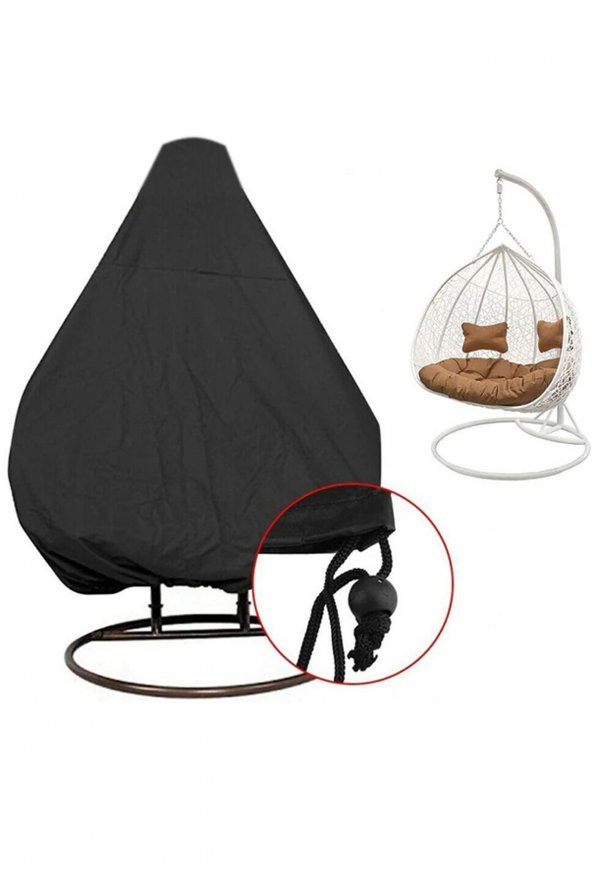 Cocoon Su Geçirmez 2 Kişilik Koza Bahçe Fındık Salıncak Hamak Koruma Örtüsü Kılıfı Yağmur Toz Kir Önleyici - 4