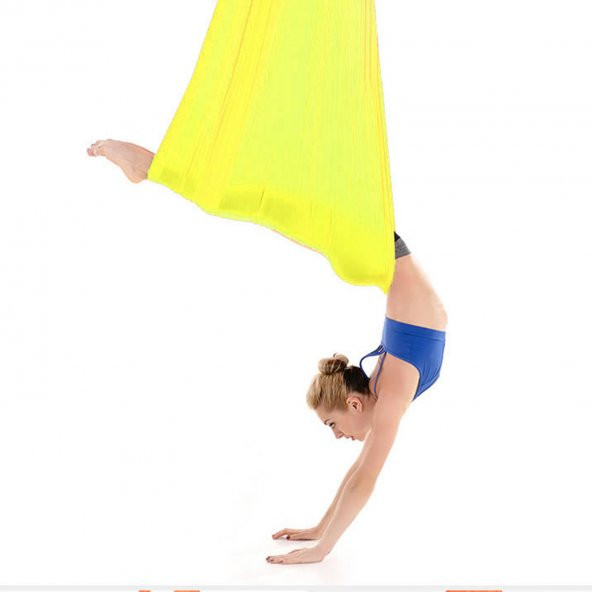 Bundera Yoga Fly Egzersiz Hava Akrobasi Hamağı Denge Spor Aleti Cadillac Reformer Pilates Fitness Kardiyo - 2