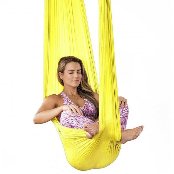 Bundera Yoga Fly Egzersiz Hava Akrobasi Hamağı Denge Spor Aleti Cadillac Reformer Pilates Fitness Kardiyo - 3