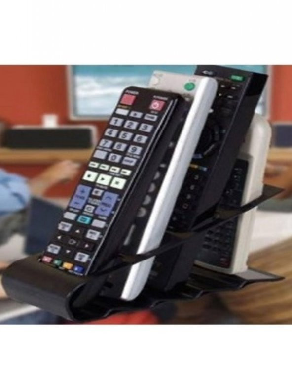 4 Gözlü Kumandalık Televizyon Klima Uydu Alıcısı Kumandası Tutucu Kumanda Düzenleyici Tutacak Stand - 5