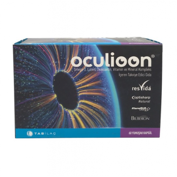 Oculioon Omega 3 Lutein Zeaksantin Vitamin ve Mineral Kompleks Kapsül 60lı