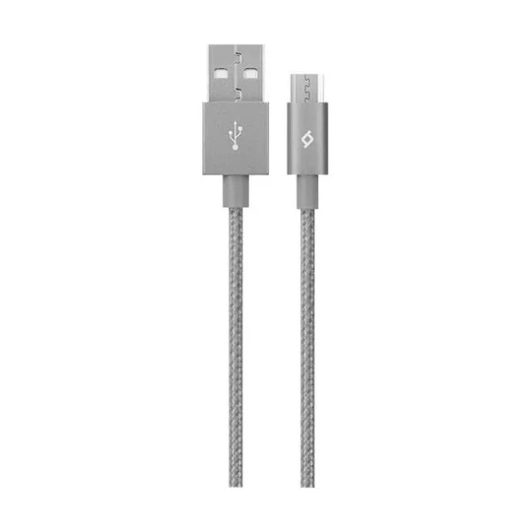 Ttec 2DK11UG Alumicable Micro Usb Şarj Kablosu,Gri