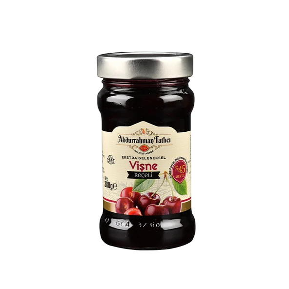 Abdurrahman Tatlıcı Vişne Reçeli Cam 380 Gr Kavanoz,Vişne