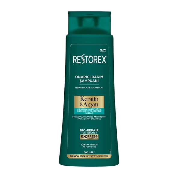 Restorex Şampuan Keratin Argan 500 Ml,Yeşil - 1