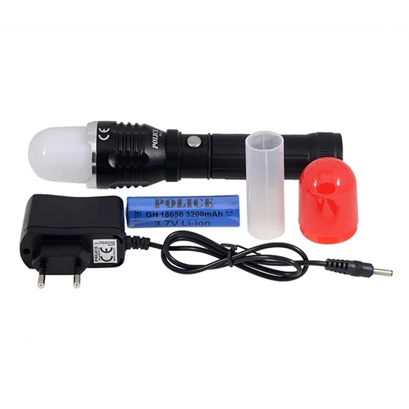 Polıce Ps22 Cree Led + Zoom + Magnet Şarjlı El Feneri - 1