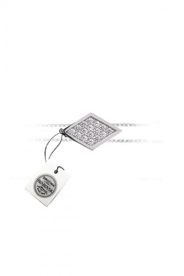Swarovski Taşlı Dilim Model Gümüş Zirconia Bileklik - 4