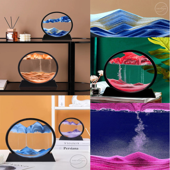 Heydiye Mistik Çöl Alegorisi Akışkan 3D Kum Tablo - 5