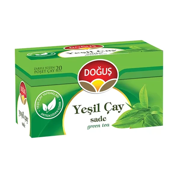 Doğuş Yeşil Çay Sade Süzen Poşet Çay 20X1.75 Gr - 1