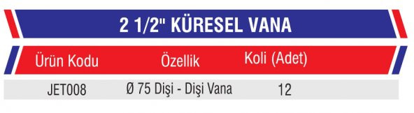 2 1/2 plastik küresel vana (75 lik) - 2