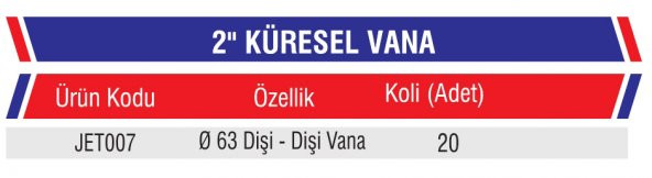2 plastik küresel vana ( 63 lük) - 2